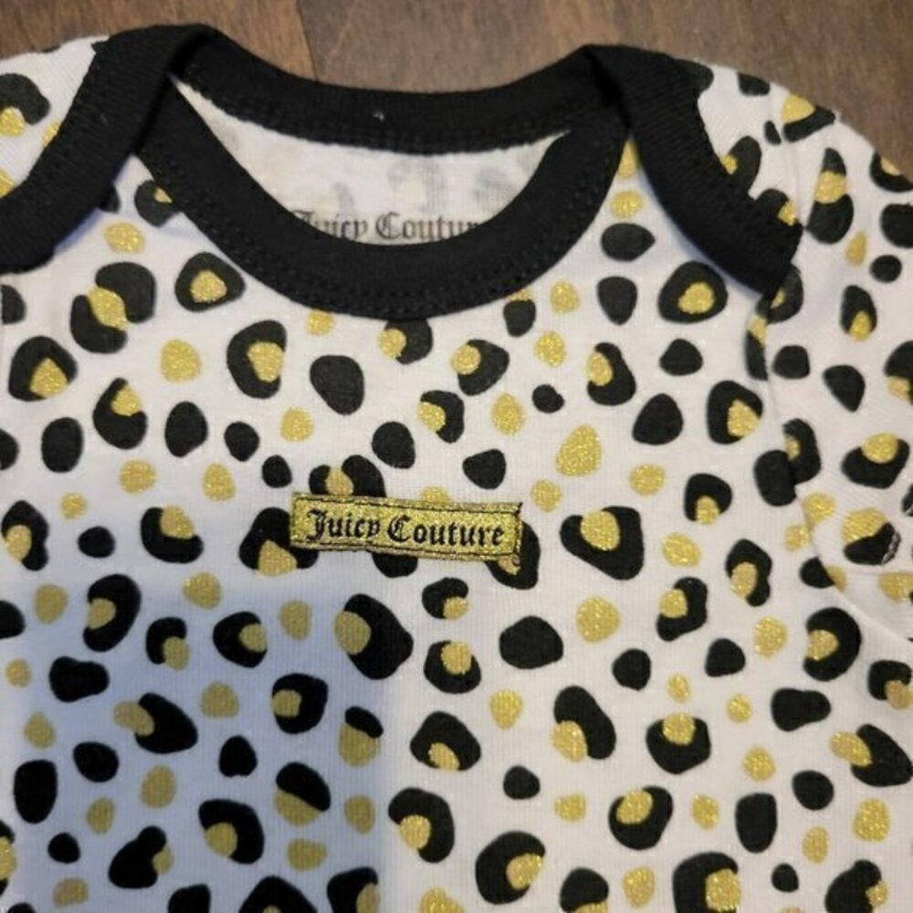 CLEARANCE Juicy Couture Animal Print Onesie Size 0-3m